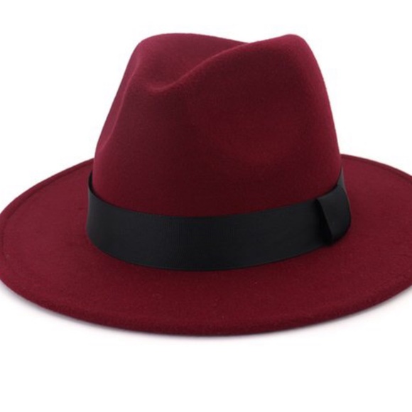 Burgundy fedora - Picture 2 of 4